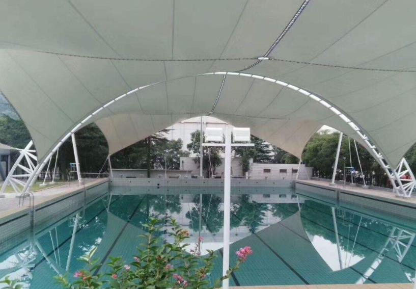 膜结构游泳池遮阳棚