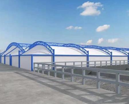 `新型膜结构污水池罩环保效果`