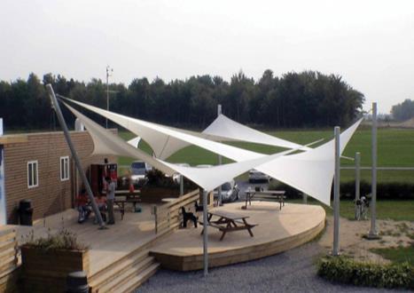 `张拉膜结构景观工程设计效果`