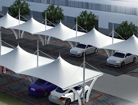 `膜结构汽车停车棚多少钱？`