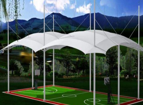 `膜结构建筑的膜是什么材料？`