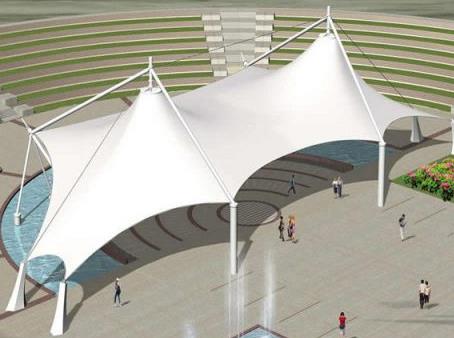 `膜结构景观棚设计`