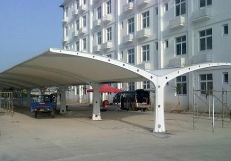 `双开膜结构车棚安装细则`