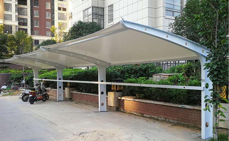 `7字型膜结构非机动车棚—界首市蓝色雅典小区项目（二）`