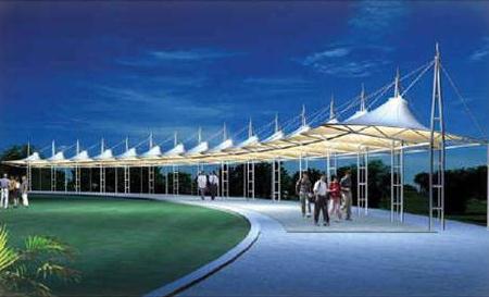 `张拉膜结构景观棚价格多少？`