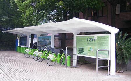 `膜结构充电桩自行车棚好吗？`