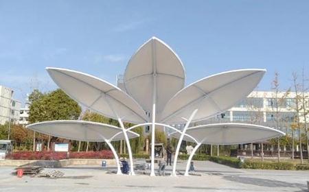 `膜结构小区大门效果`