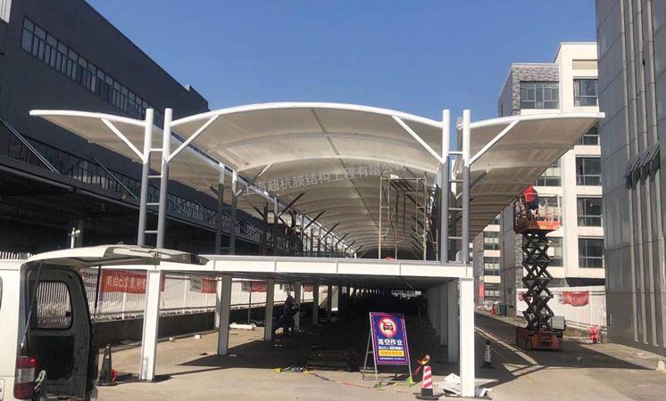 `双层膜结构车棚——雅迪电动车无锡工厂项目`